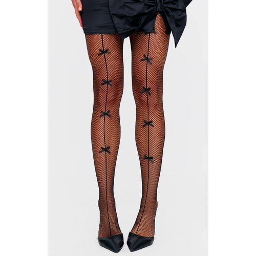 Femme Collants Noirs À Détails N?uds