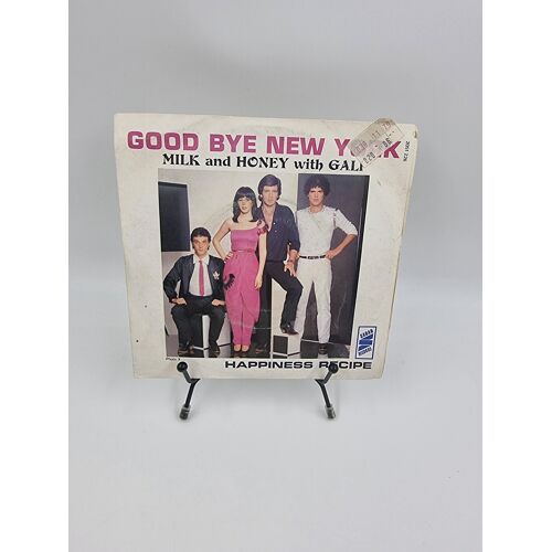 Vinyle 45 Tours Milk And Honey With Gali : Good Bye New York (Happiness Recipe) Avec Fourreau
