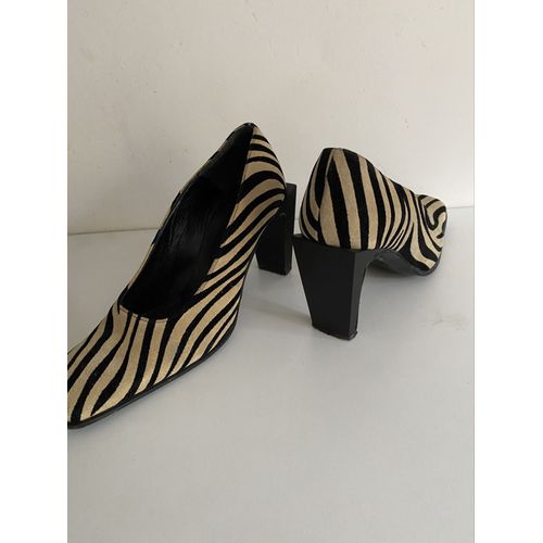 Escarpins Taille 38 San Marina Bige Zébré Noir 