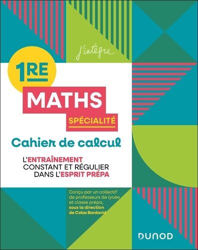 Maths Spécialité 1re - Cahier De Calcul