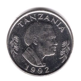 Tanzanie Piece De 1 Shilingi 1992 Acier Recouvert De Nickel Km 22