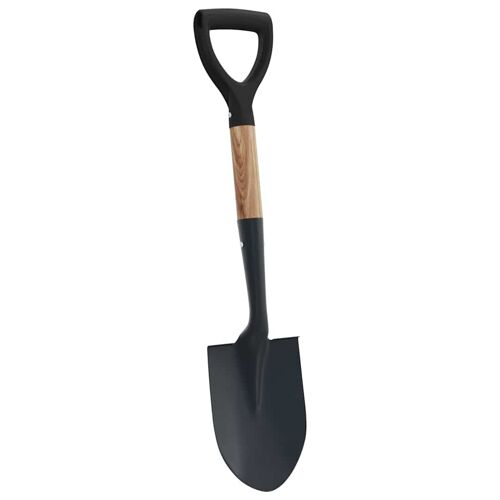 vidaXL Pelle Noir 68,5 cm Acier Émaillé et Bois Massif