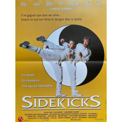 Sidekicks - Affiche Originale De Cinéma - Format 40x60 Cm - De Aaron Norris Avec Beau Bridges, Chuck Norris, Jonathan Brandis, Mako - Année 1992