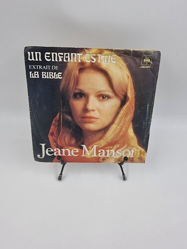 Vinyle 45 Tours Jeane Manson : Un Enfant Est Né (Extrait De La Bible) Avec Fourreau