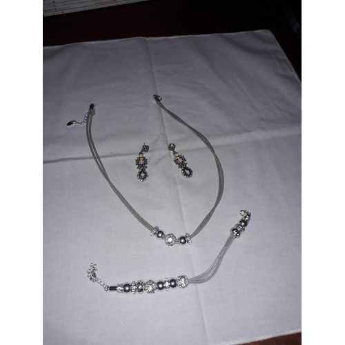 Parure Tour De Cou-Boucles D'Oreille De Fête