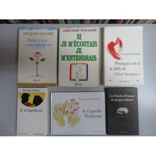 Lot De 6 Livres - Developpement Personnel / Jacques Salome / Diverses Editions
