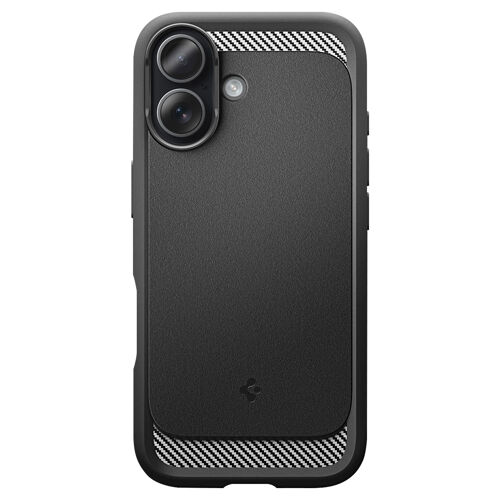 Coque MagSafe iPhone 17 Antichoc avec Contours Renforcé Modèle Rugged Armor Mag Spigen SGP Noir
