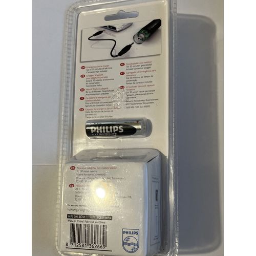 Chargeur d¿appoint pour téléphone portable Philips
