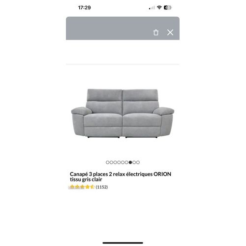 🚨Urgent ! 🚨Bonjour je revends mon canapé électrique en très bon état et qui a très peu servi. Stocké dans mon appartement, il a été lessivé. À venir récupérer sur la commune de SAINT BRES. 