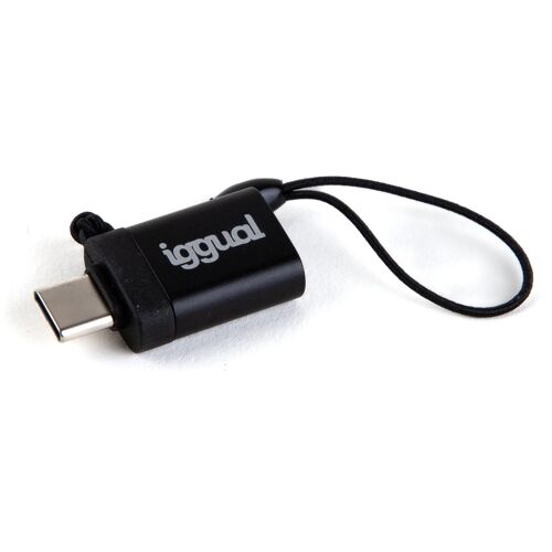 iggual IGG318409 changeur de genre de câble USB C USB-A 3.1 Noir