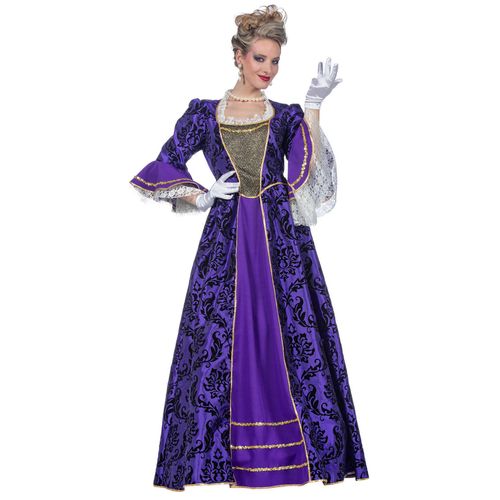 Déguisement Marquise Baroque Violette Luxe Femme - Taille: 40