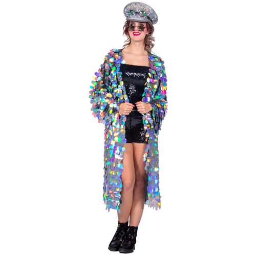 Veste Longues À Grosses Paillettes Luxe Femme