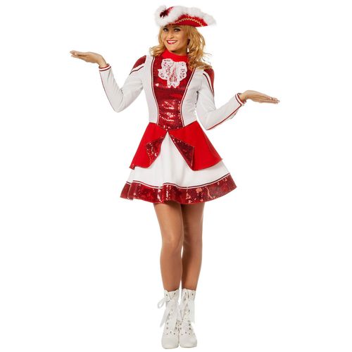 Déguisement Majorette Rouge Et Blanc Femme - Taille: 46