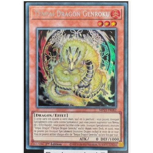Yu Gi Oh Mp25 Fr082 Tenpai Dragon Genroku Secret Rare