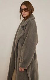 Femme Trench Teddy Gris | Taille Large