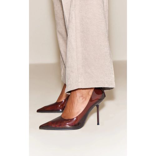 Escarpins En Plexiglas Chocolat