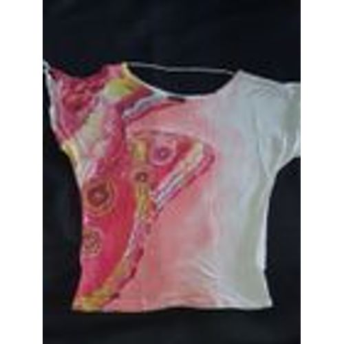 T Shirt Blanc Grand Papillon