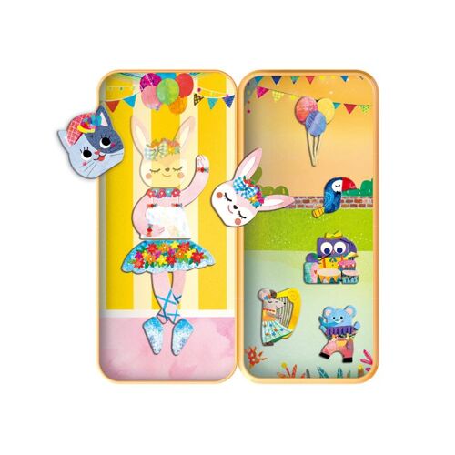 Boïte De Puzzle Magnétique - Animaux Multicolore