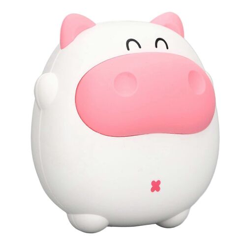 Chauffe-mains cochon en forme de dessin anime, rechargeable par USB, temperature reglable, veilleuse, modele 7gdgpybnfu12