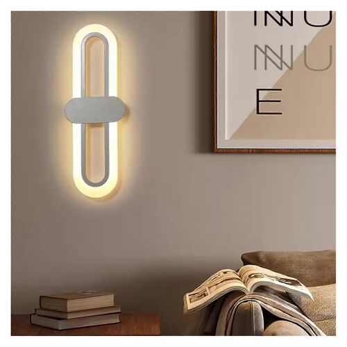 Lampe Murale Led Tricolore A 3 Couleurs (Blanc, 3 Couleurs Changeantes) Pour Chambre A Coucher, Salon Ou Fond De Salon Moderne Et Minimaliste