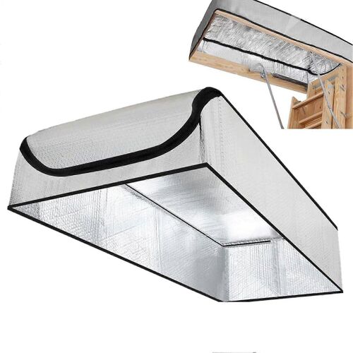 Isolation thermique pour cage d'escalier, bache isolante pour echelle pliante, isolation resistante aux intemperies pour l'hiver dans les abris de jardin, garages et sous-sols.