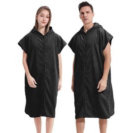 Hiser Adulte Serviette Poncho De Surf À Capuchon Poncho De Bain Licorne Imprimé Plage Serviette à Changement Microfibre Peignoir Serviettes De Natation Poncho (75x110cm,Licorne Mignonne