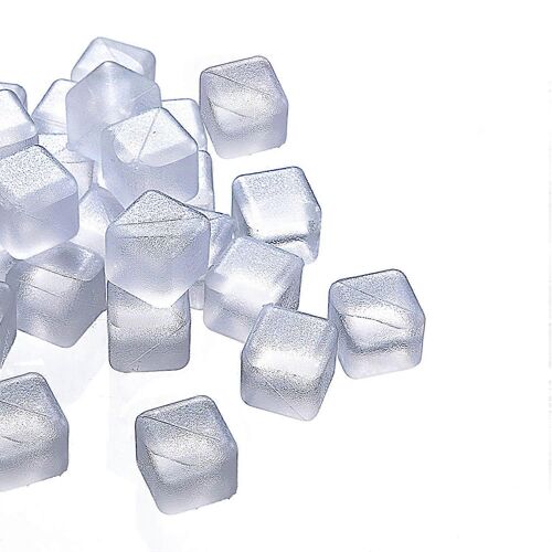 Glaçons Transparents Reutilisables En Plastique - Lot De 20 Pour Garder Les Boissons Fraîches Plus Longtemps, Remplis D'eau Pure