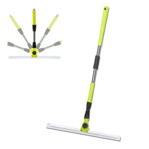 Balais en silicone pour le nettoyage des sols, avec 51 balais en silicone a long manche pour le nettoyage des sols, balai raclette pour sols lisses, tapis, fenetres