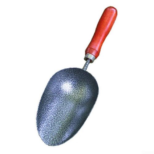 Pelle a rempoter avec manche en bois de frene, construction en acier inoxydable resistant a la rouille, modele 1, pour le jardinage et le rempotage