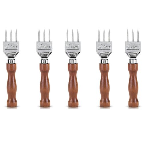 5 x Broyeur a glace robuste ¿ Broyeur a glace a trois pointes en acier inoxydable 304 pour barmans (Ref. : 6122)