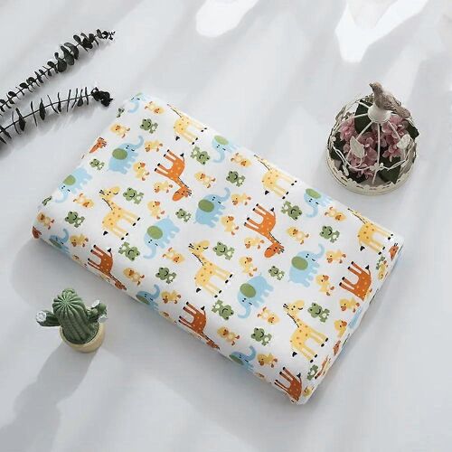 Taie D'oreiller En Coton Et Latex Pour Enfant, Garnie De Mousse A Memoire De Forme, 27 X 44 Cm / 30 X 50 Cm, Lot De 2