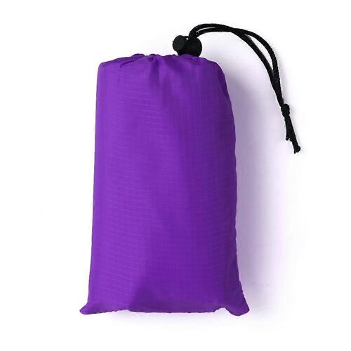 Couverture De Pique-Nique Familiale En Exterieur, Tapis De Plage Pliable Pour Camping Et Parc (Violet, 1,42 M)