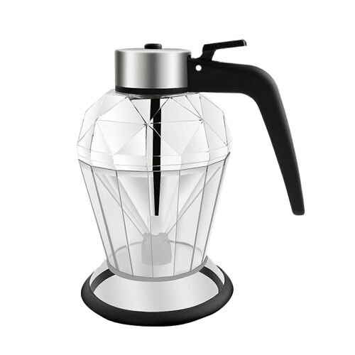 Distributeur De Miel En Verre Avec Poignee, Pot A Sirop Transparent De 200 Ml, Flacon Doseur Anti-Fuite, Format Portable Pour La Cuisine.