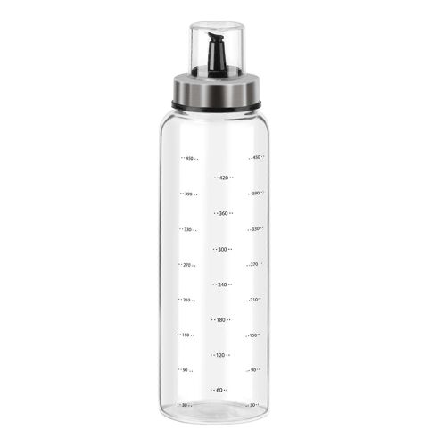 Distributeur D'huile D'olive, Bec Verseur En Acier Inoxydable De 500 Ml, Dosage Precis Sans Gouttes Avec Graduations En Ml Pour L'huile Et Le Vinaigre