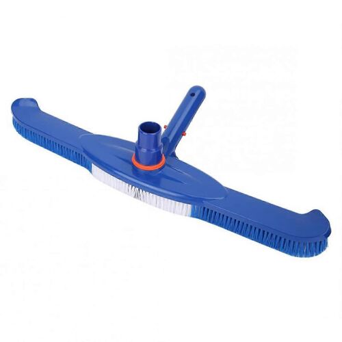 Brosse de piscine gonflable, raclette, pompe a vide, plastique bleu