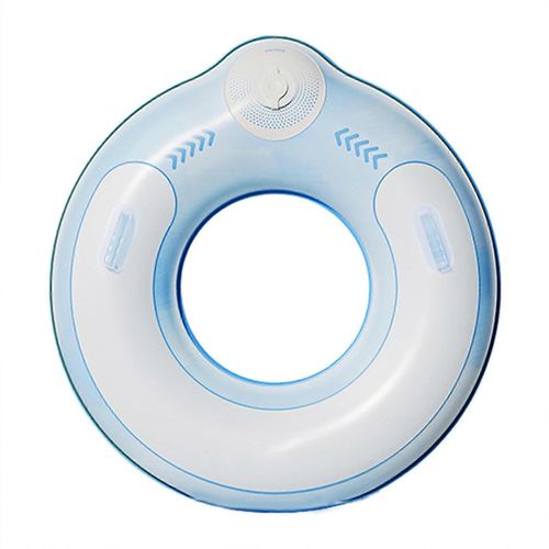 Bouee Gonflable Pour Adultes, Grande Bouee De Piscine Avec Poignees, Capacite De Charge, Bleu Marine, Taille L
