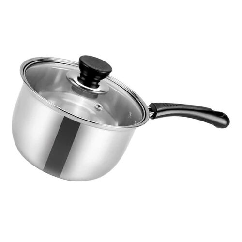 Casserole Multifonctionnelle A Lait 15 L, Revetement Antiadhesif, Avec Couvercle, Ideale Pour Tous Types De Plaques De Cuisson, Pour Rechauffer Les Sauces Et Les Soupes.