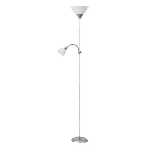 Lampes Rabalux Action ¿ Lampadaires Et Lampadaires ¿ Couleur: Chrome Satiné ¿ Blanc ¿ Matière: Métal ¿ Ref: 4064