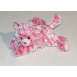 doudou chat rose blanc milly aurora