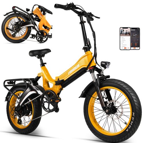 Vélo Électrique Pliant Mihogo Nx 20 Pouces,1000w ,48v12,8ah, 40 Km/H, D'Une Autonomie De 64 Km Et Est Équipé De Freins Hydrauliques, De Roues À Rayons Et De L'Application Shimano 7s +App