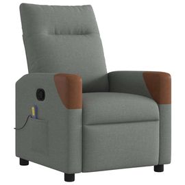 vidaXL Fauteuil de massage inclinable Gris foncé 69 x 86 x 100 cm