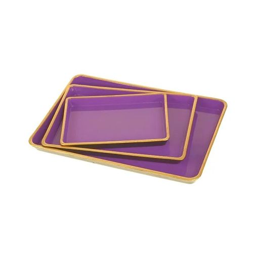 Vassoio Di Design Grande Viola 31,5x21,5cm