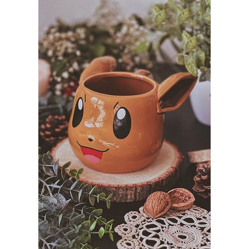 Pokémon - Eevee 3d - Mug - Marron - Onesize - Céramique,Céramique