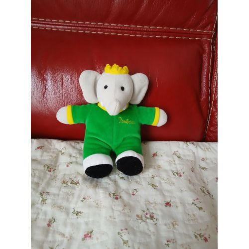 Doudou-Peluche Babar avec grelot *18 cm