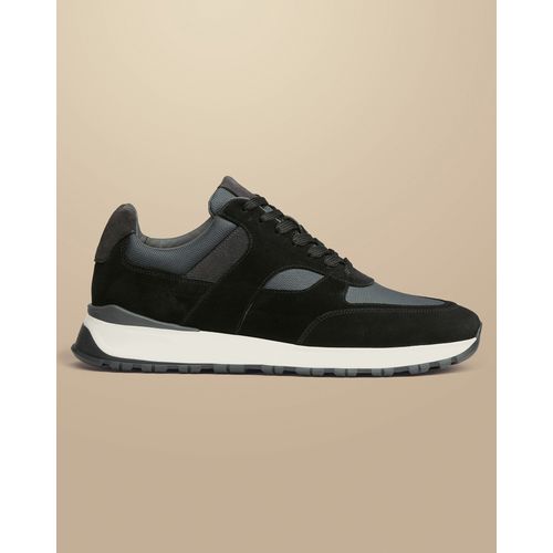 Chaussures Baskets En Daim Et Tissu Gris Noir Et Gris Pour Par Charles Tyrwhitt