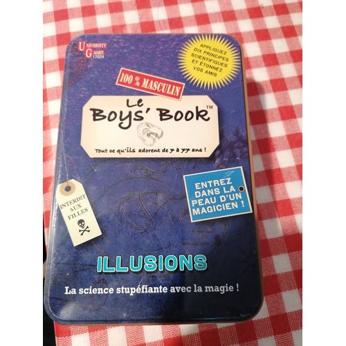 Le Boys book. Illusions. La science stupéfiante avec la magie. University games. Entrez dans la peau d'un magicien. Jeu de société.