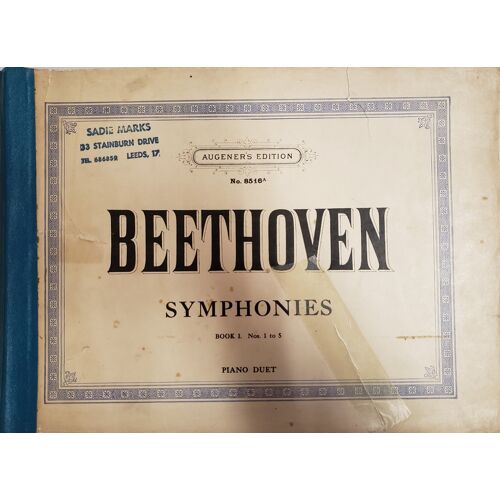 Beethoven Symphonies N°1 À 5 Piano Duet