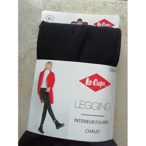 Collant Sans Pieds - Leggings Opaque Lee Cooper Taille Xl Neuf