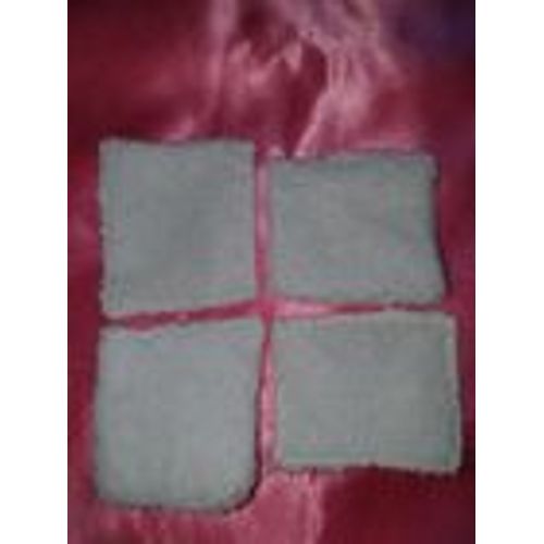 4 Carrés Démaquillants En Éponge Bambou 