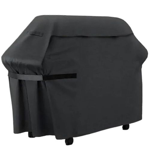 Housse de barbecue, grande, robuste et resistante aux intemperies, avec sangles, noire